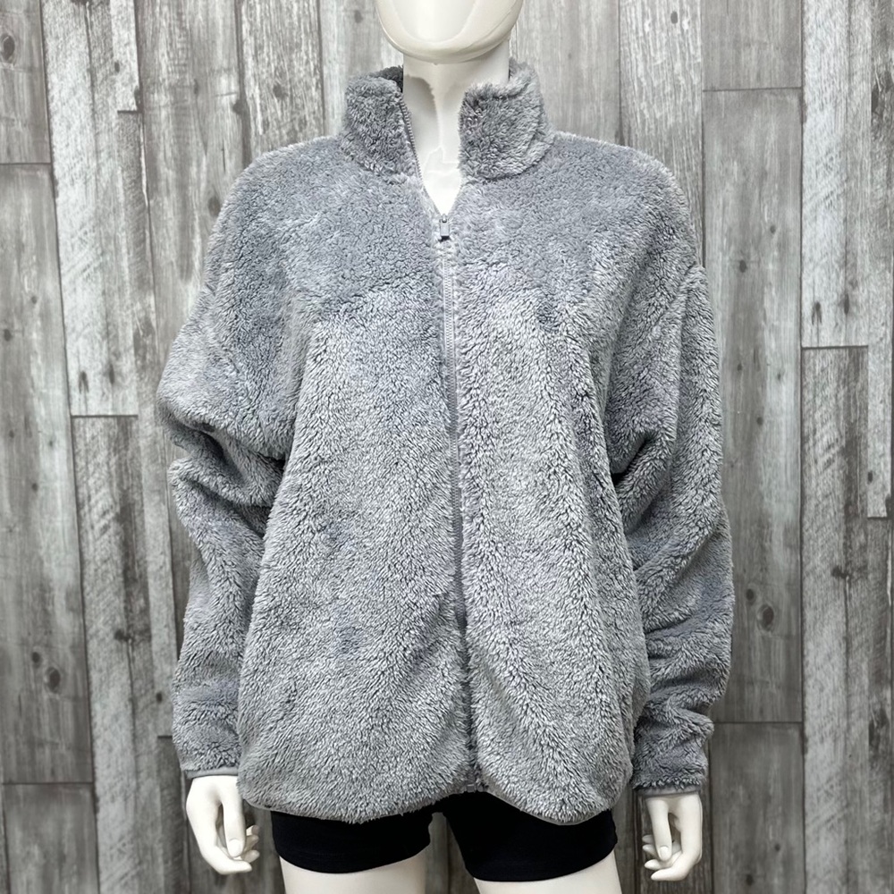 PINK Victoria’s Secret Teddy Bear Sherpa Zip Up NWT [1402]
